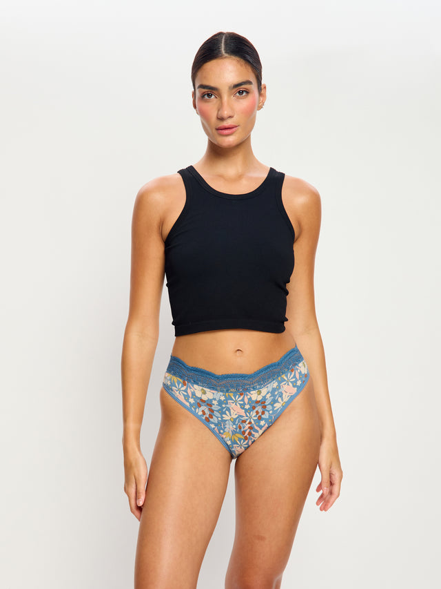Sensual Hi Waist Bikini Super Botanical Garden