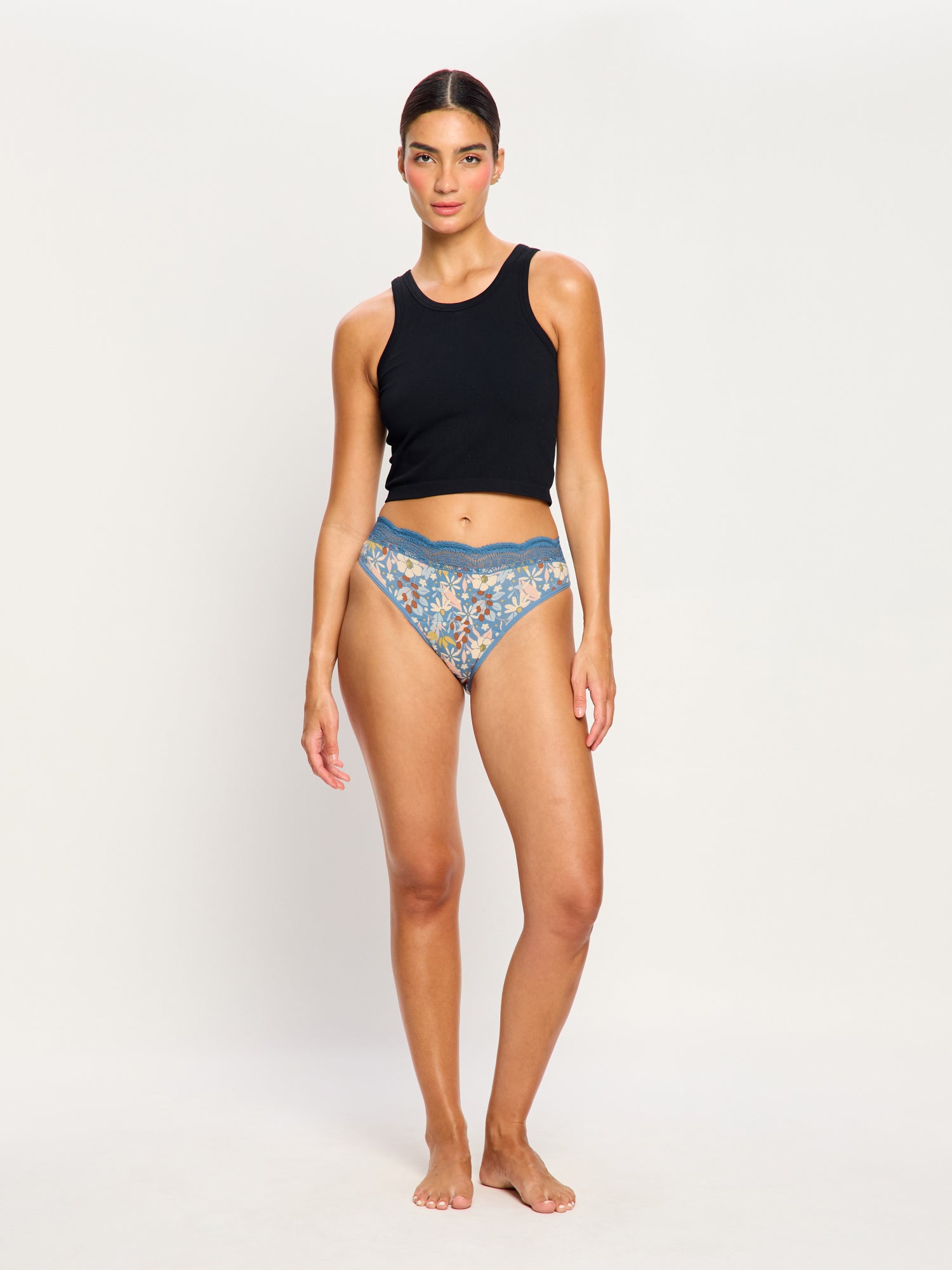 Sensual Hi Waist Bikini Super Botanical Garden