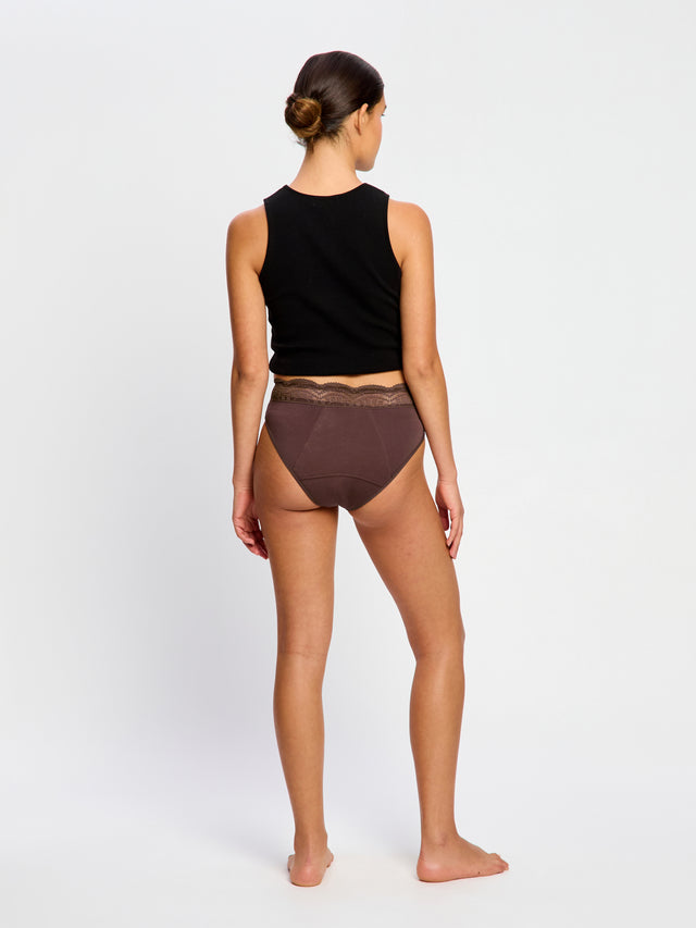 Sensual Hi Waist Bikini Super Mahogany