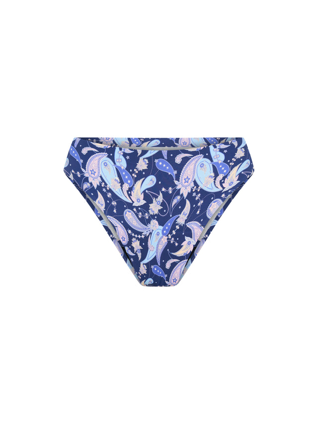Seamfree Bikini Moderate Opulent Paisley Navy