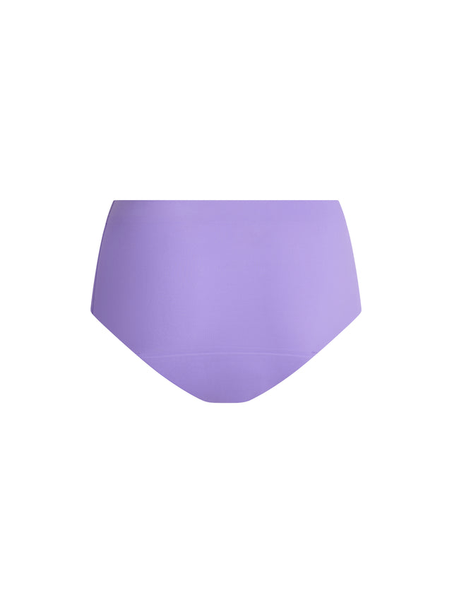Teen Seamfree Boyleg Moderate Flora Purple
