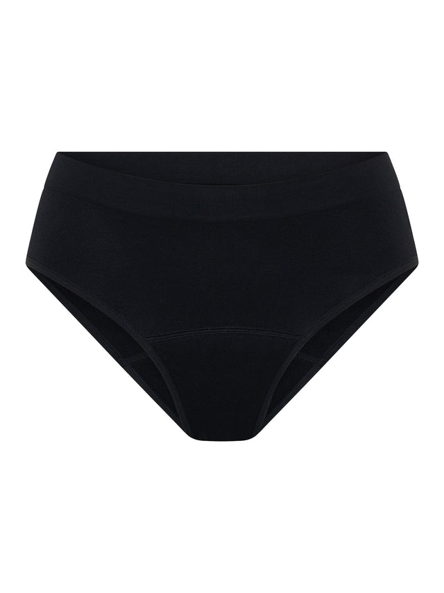 ModiComfort Seamless Hi-Leg Brief Moderate Black