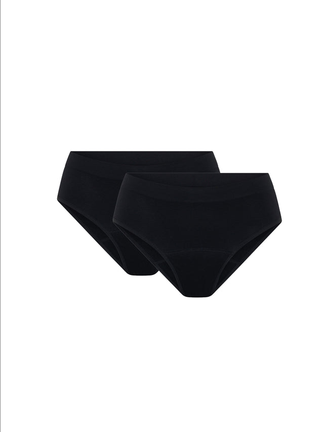 ModiComfort Seamless Hi-Leg Brief Moderate Black
