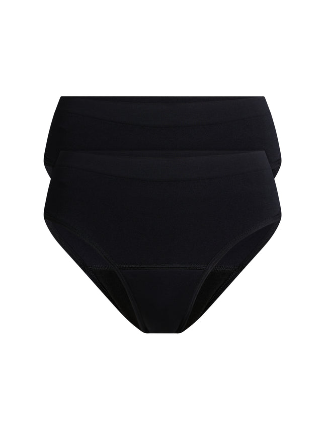 ModiComfort Seamless Hi-Leg Brief Moderate Black