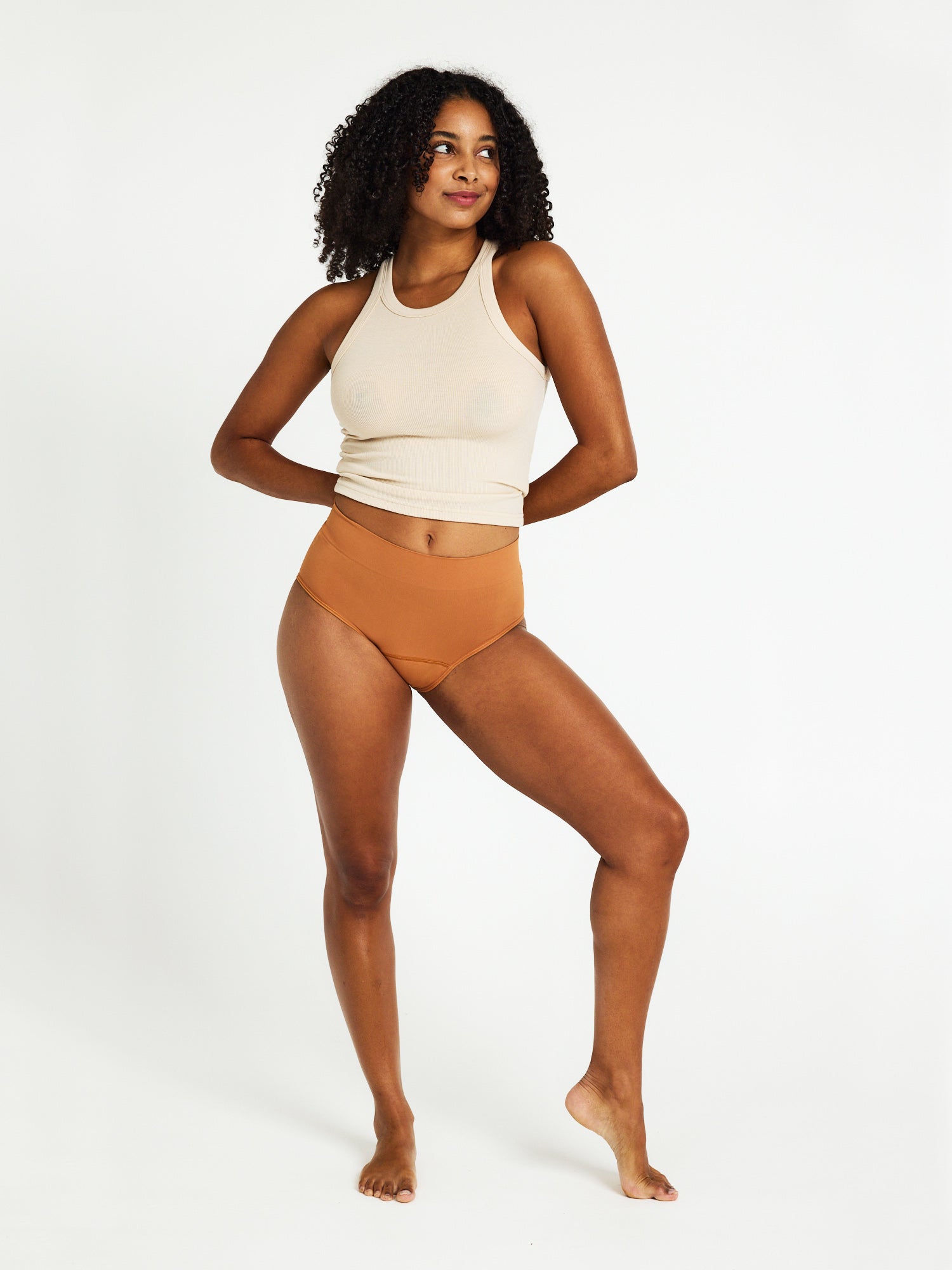 ModiComfort Seamless Full Brief Light Caramel