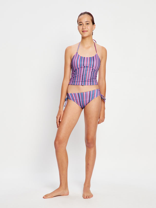 Teen Swimwear Boyleg Super Violet Rose Stripe