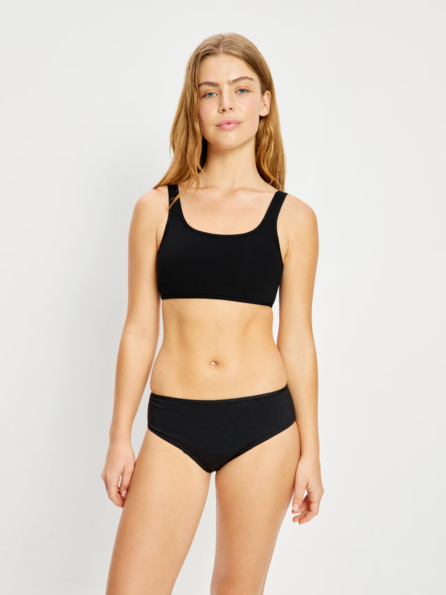 Teen Swimwear Crop Top Black