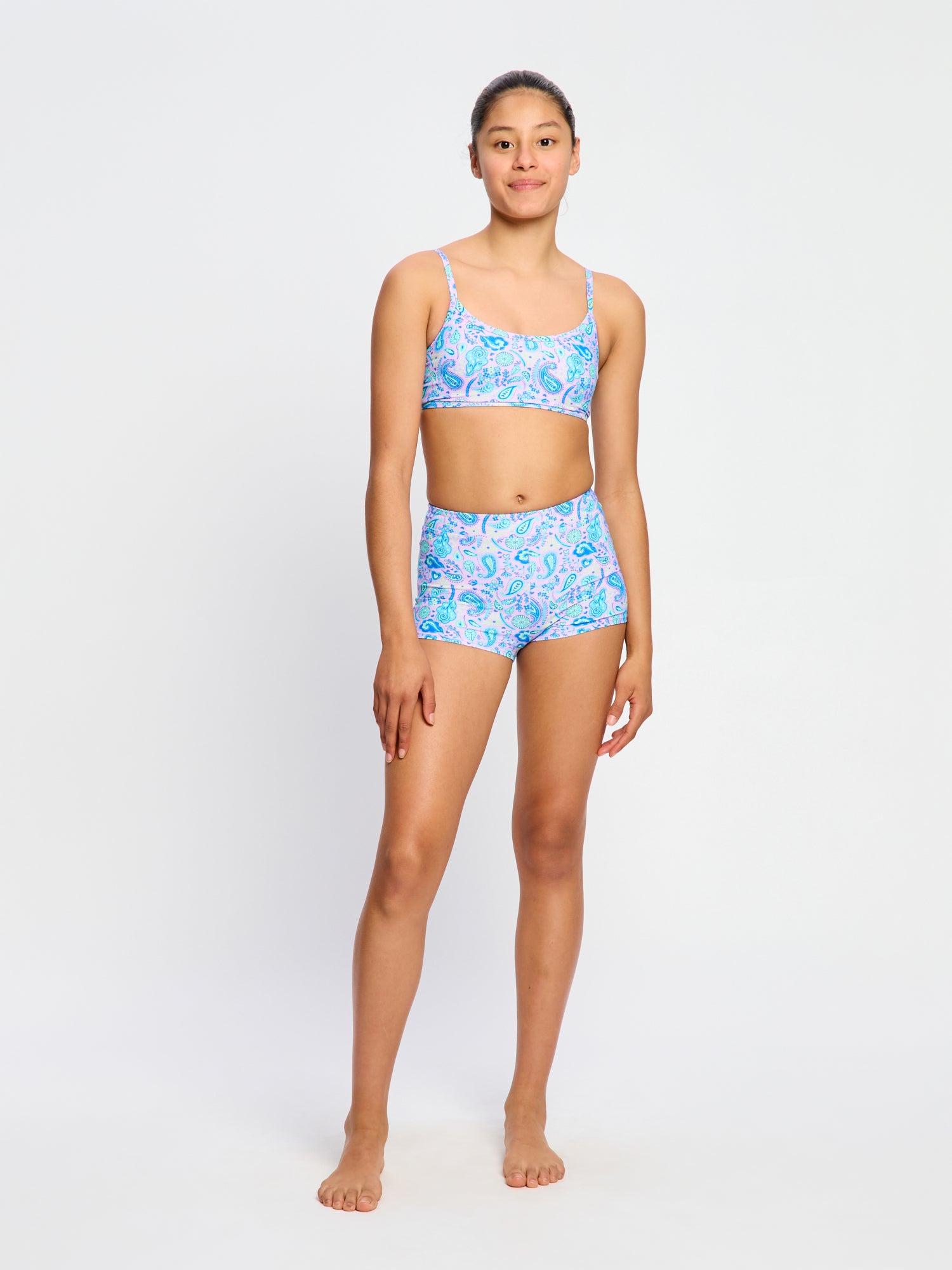 Swimwear Hi Waist Short Super Paisley