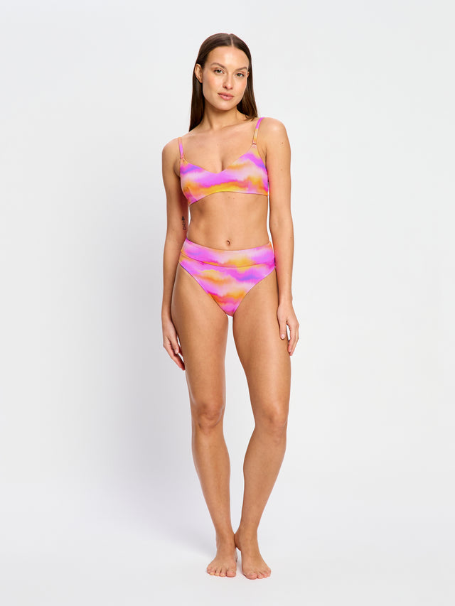 Swimwear Sunset Bikini Top & Hi-Leg Bottom Set