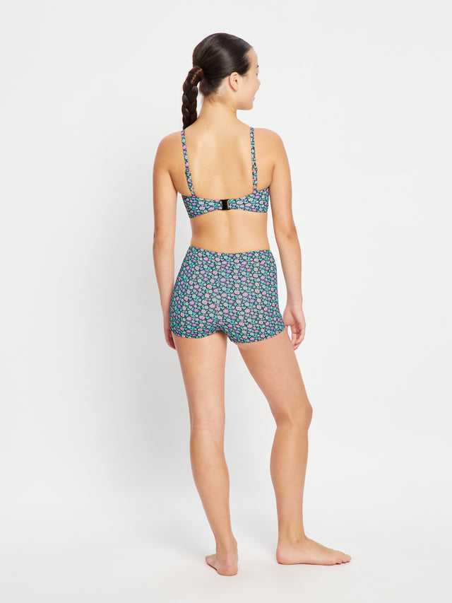 Teen Swimwear Hi Waist Short Super Luna Blossom Black