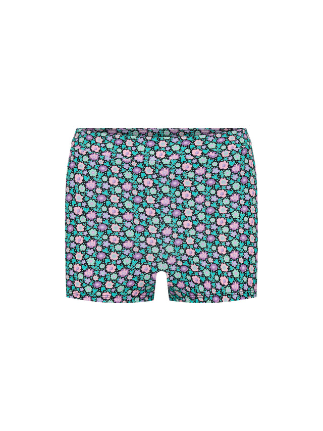 Teen Swimwear Bandeau Strap Crop Top & Hi Waist Short Luna Blossom Black