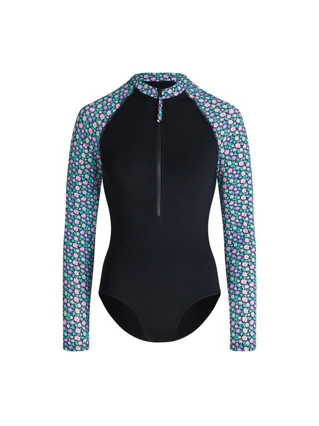 Teen Swimwear Paddlesuit Super Luna Blossom Black