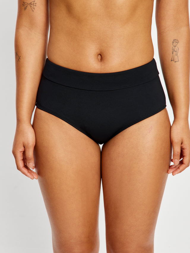 Swimwear Hi Waist Bikini Brief Super Black