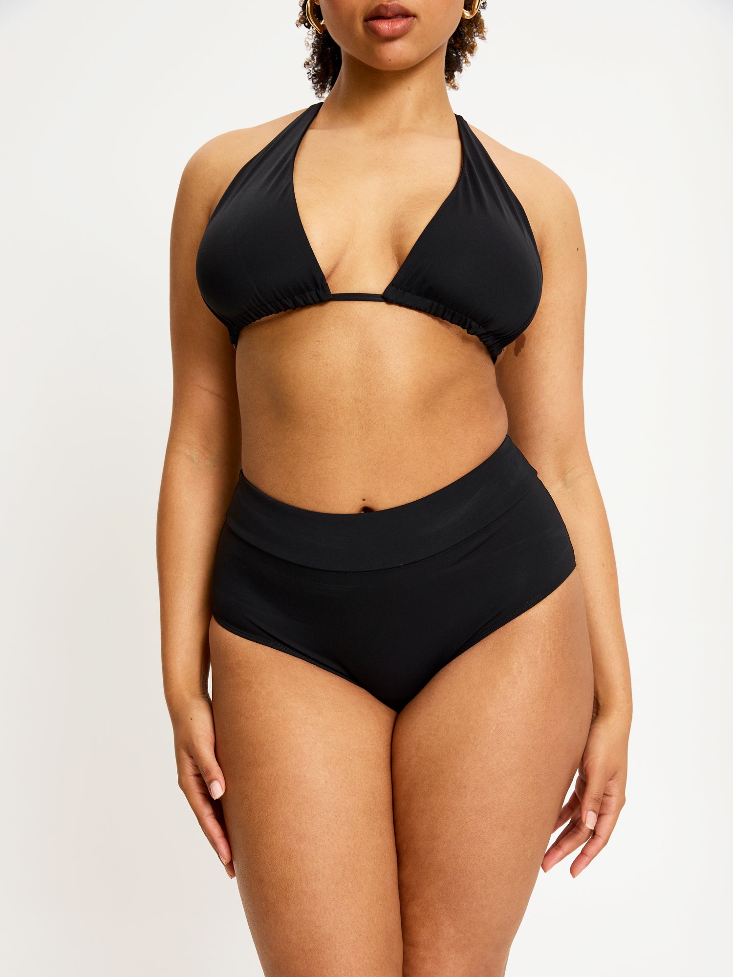 Period Swimwear Hi Waist Bikini Brief High in Black Modibodi Modibodi UK
