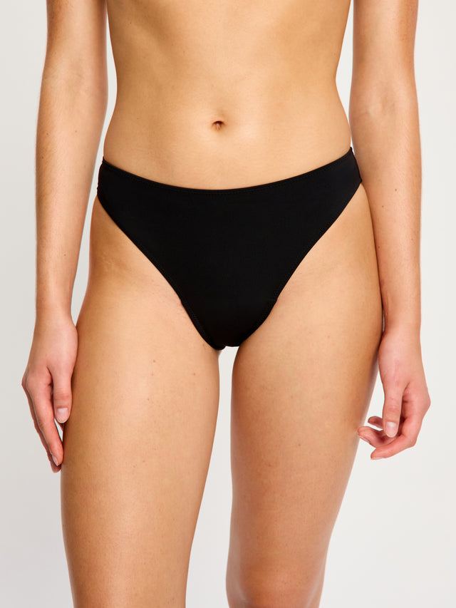 Swimwear Hi-Leg Cheeky Bottom Super Black