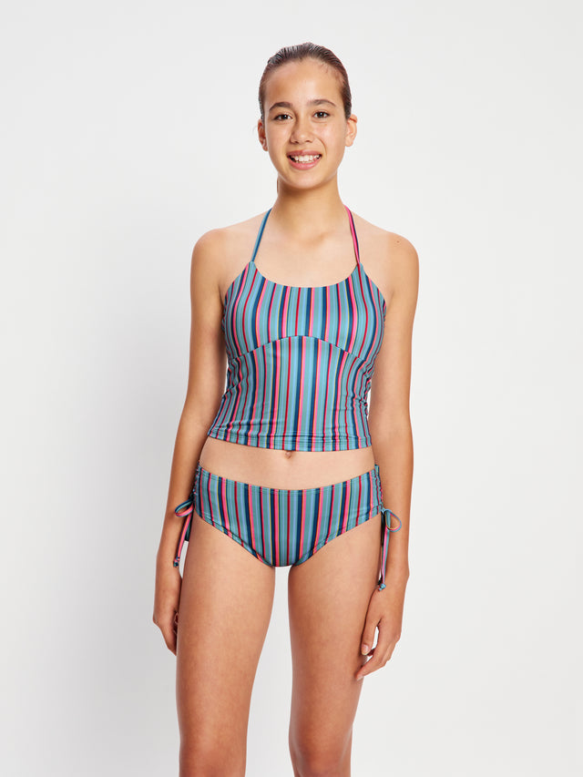 Teen Swimwear Halter Top Watermelon Stripe