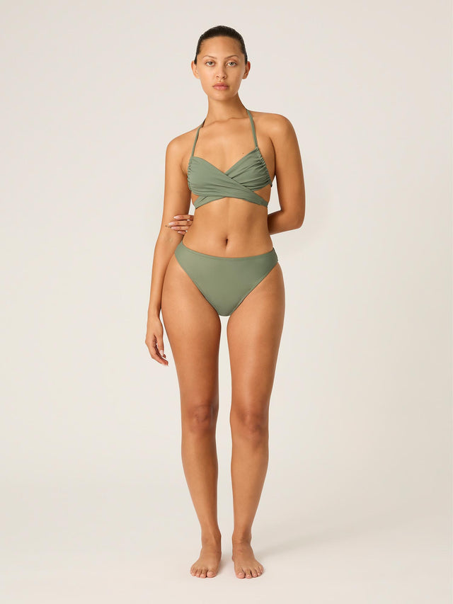 Swimwear Hi-Leg Cheeky Bottom Super Oasis Green