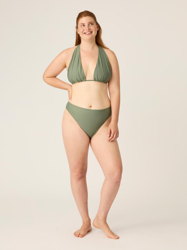 Swimwear Hi-Leg Cheeky Bottom Super Oasis Green