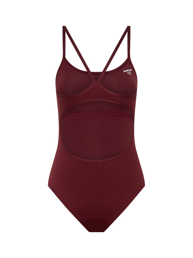 Teen Swimwear Performance One Piece Light Maroon