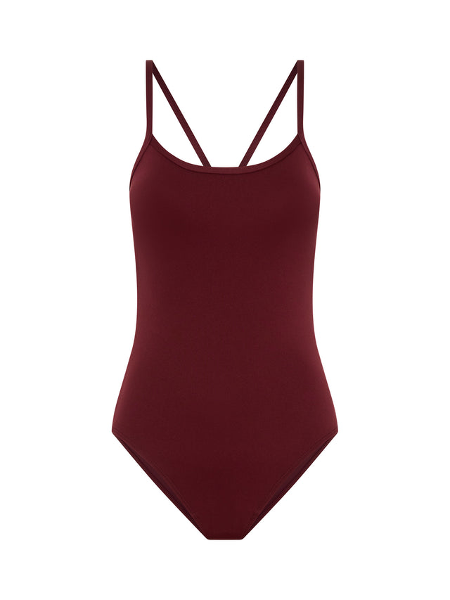Teen Swimwear Performance One Piece Light Maroon