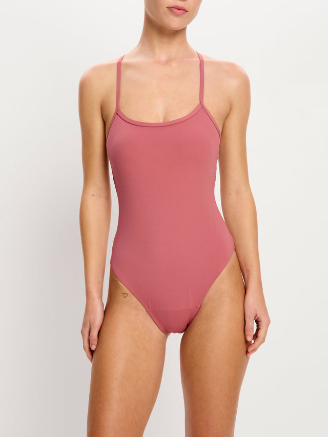 Molokai Swimwear X Back One Piece Super Mauve