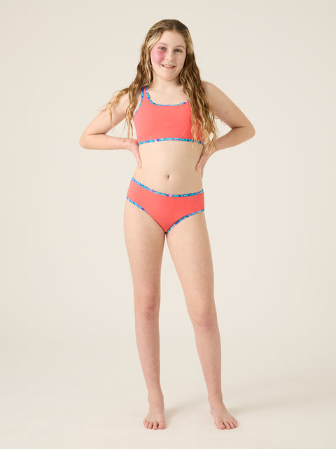 Teen Swimwear Crop Top Pink Coral – Modibodi UK