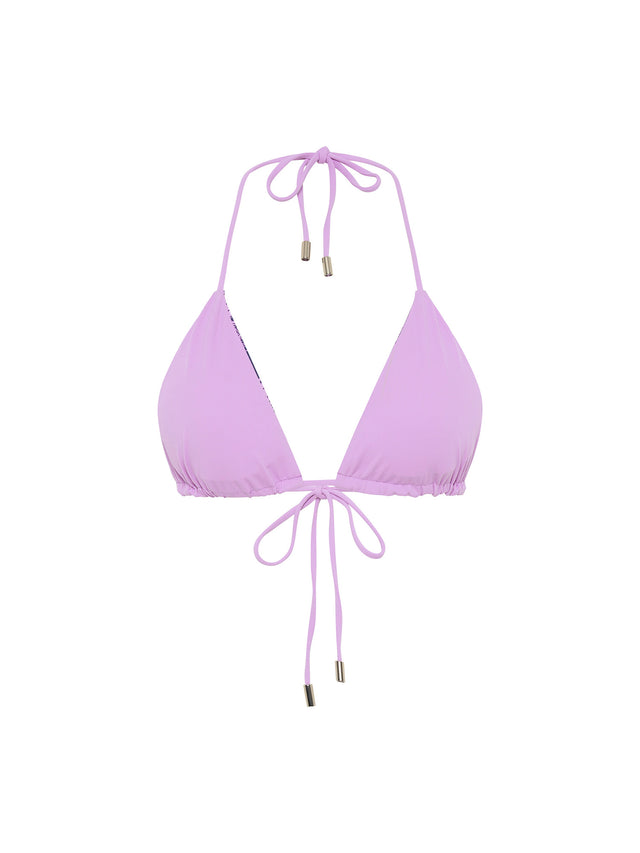 Swimwear Reversible Triangle Top Midnight Tropic Print/Lavender