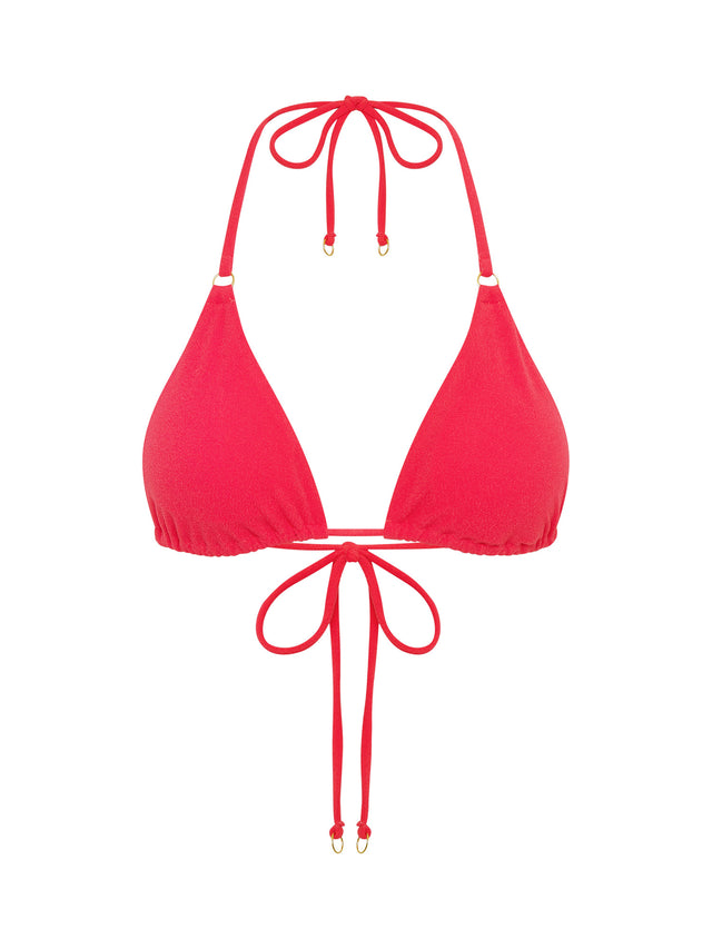 Swimwear Soft Stretch Triangle Top Glow Pink